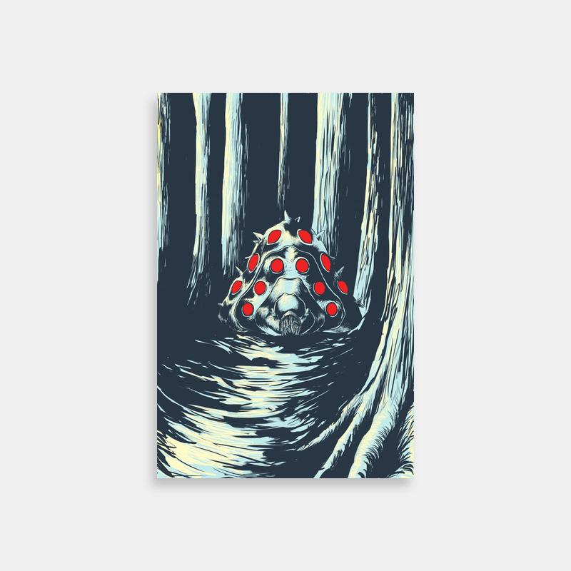 Nausicaa of the Valley of the Wind Eerie Woods Creature Art