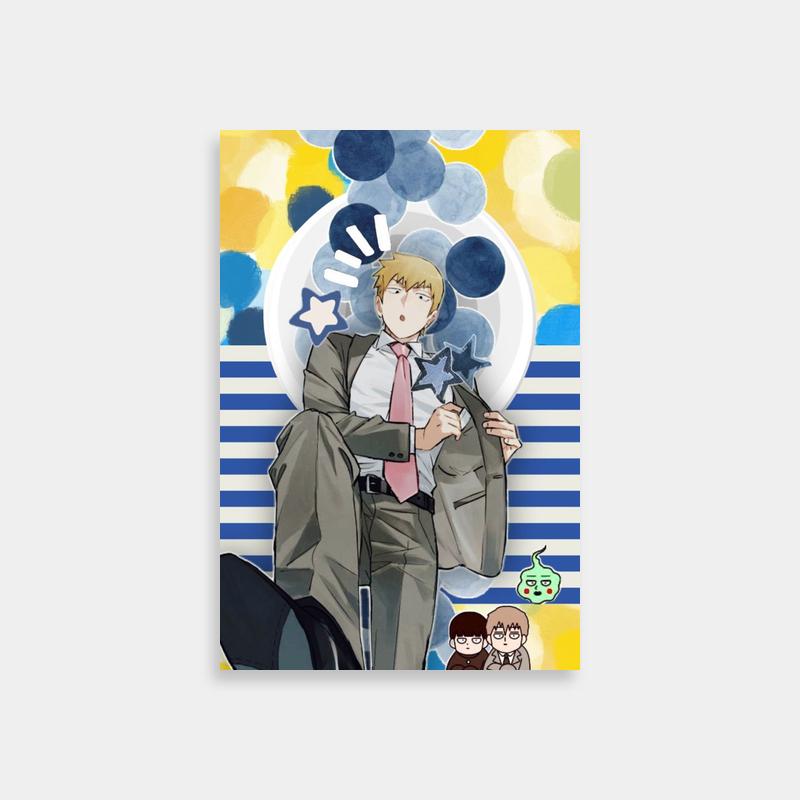 Reigen Arataka Standing Pose Mob Psycho 100 Poster