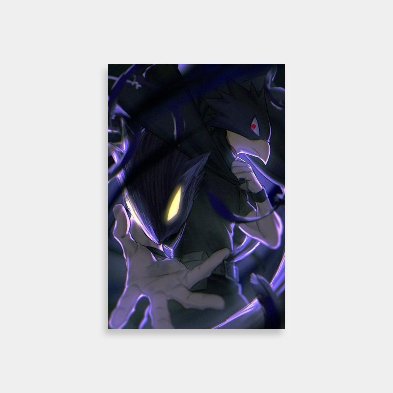 Fumikage Tokoyami Glowing Eyes Poster - My Hero Academia Wall Art
