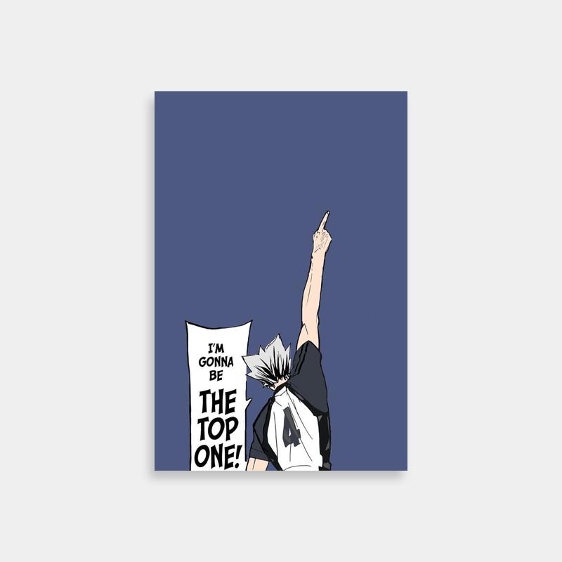 Bokuto Koutarou Haikyuu Poster - 'Top One' Anime Wall Art