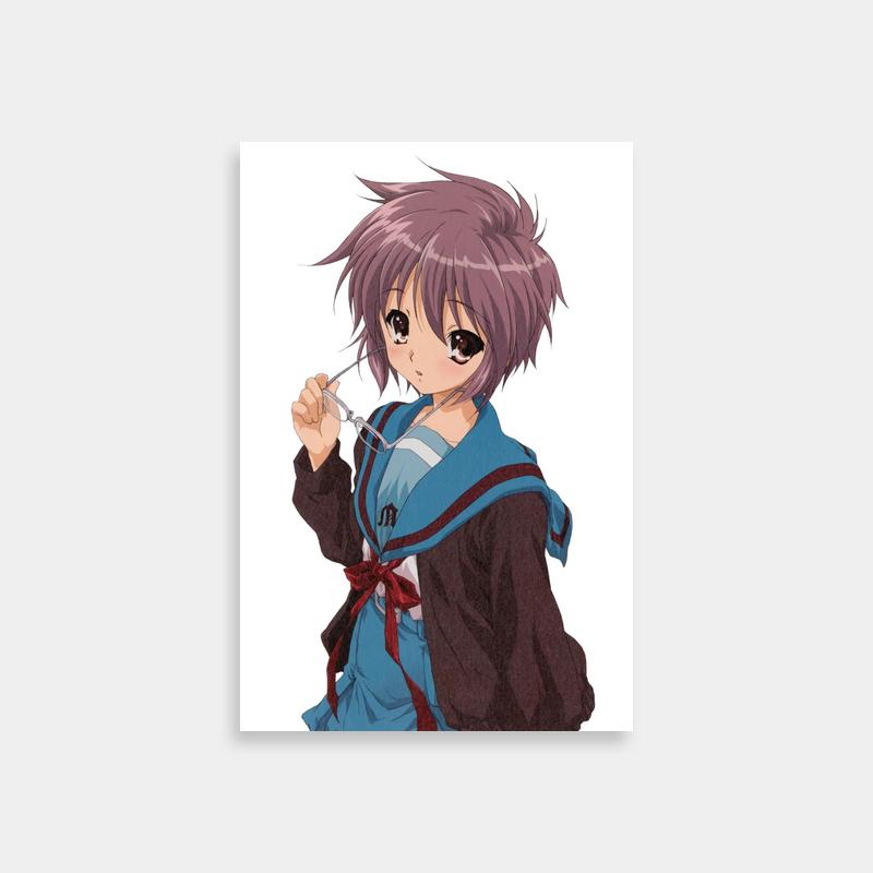 Yuki Nagato Haruhi Suzumiya Scissors Anime Art