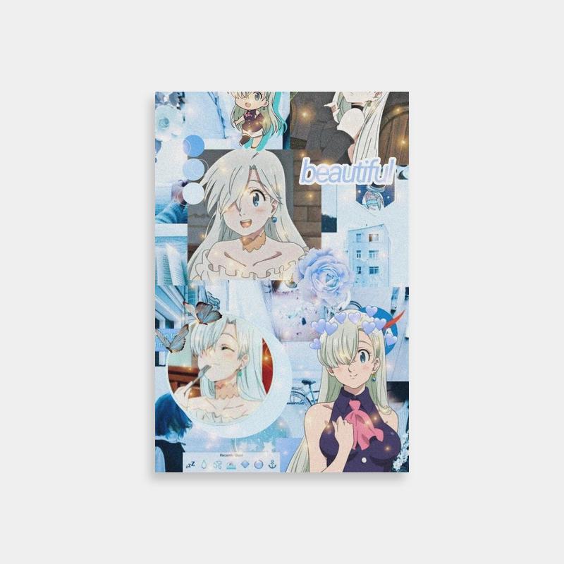 Elizabeth Liones Seven Deadly Sins Anime Poster - Expressive Character Art
