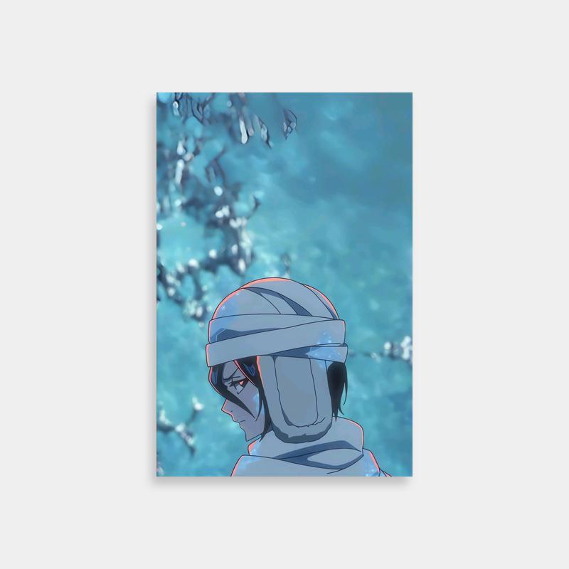 Rukia Kuchiki Bleach Poster - Helmeted Character by Water