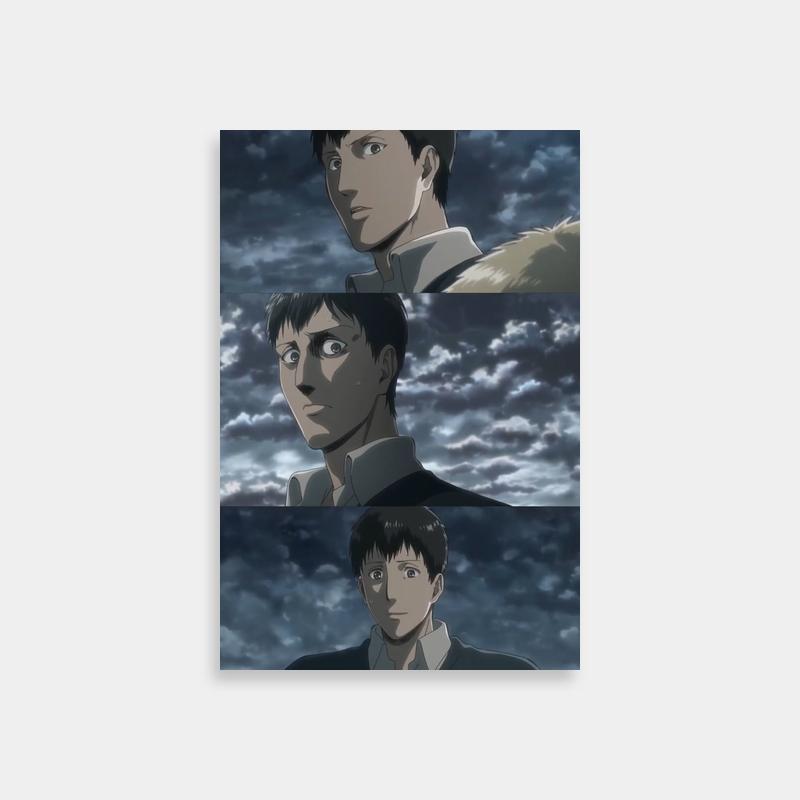 Bertholdt Hoover Attack on Titan Art - Characters Staring at Sky