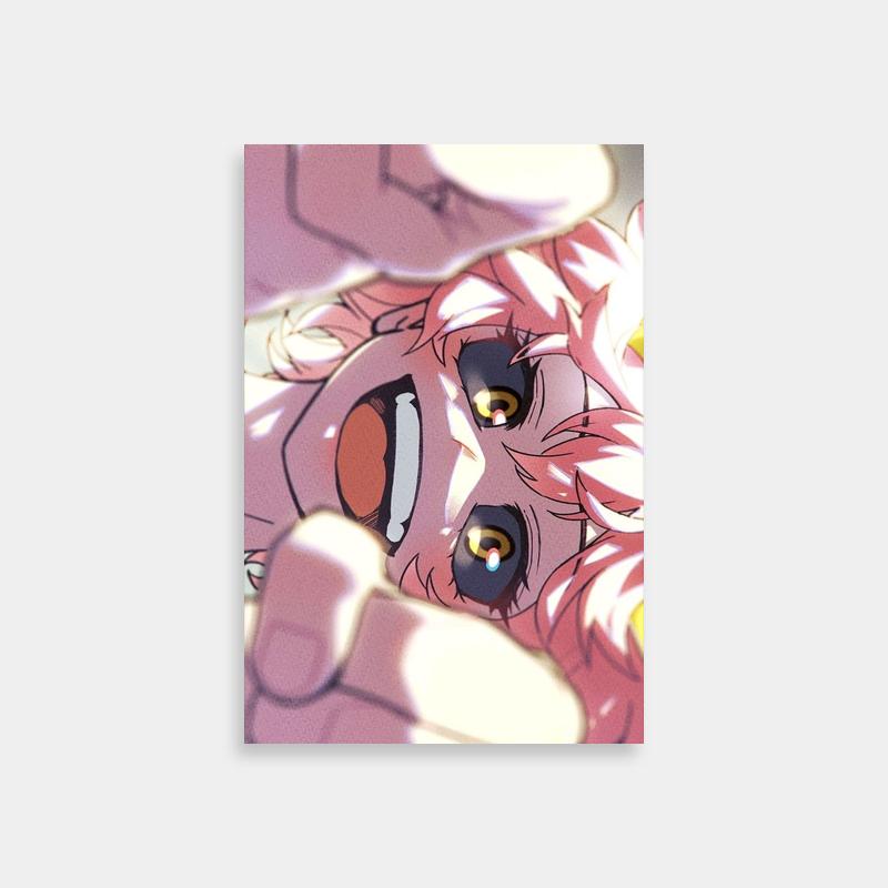 Mina Ashido My Hero Academia Poster - Pink-Haired Character Art