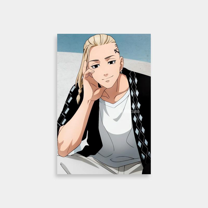 Draken Tokyo Revengers Thoughtful Pose Poster - Man Sitting