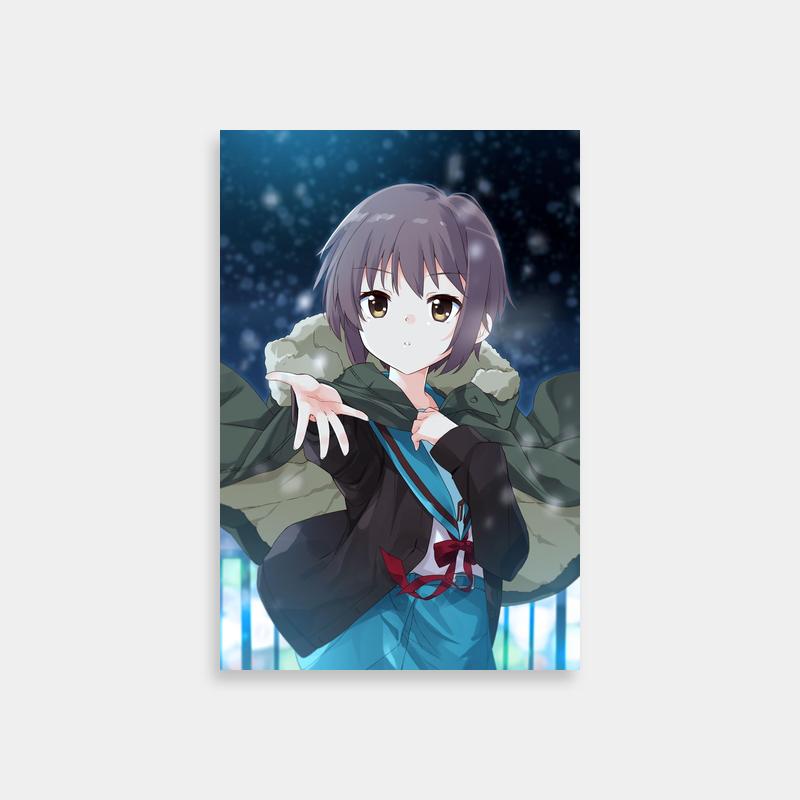 Yuki Nagato Haruhi Suzumiya Winter Anime Art Print