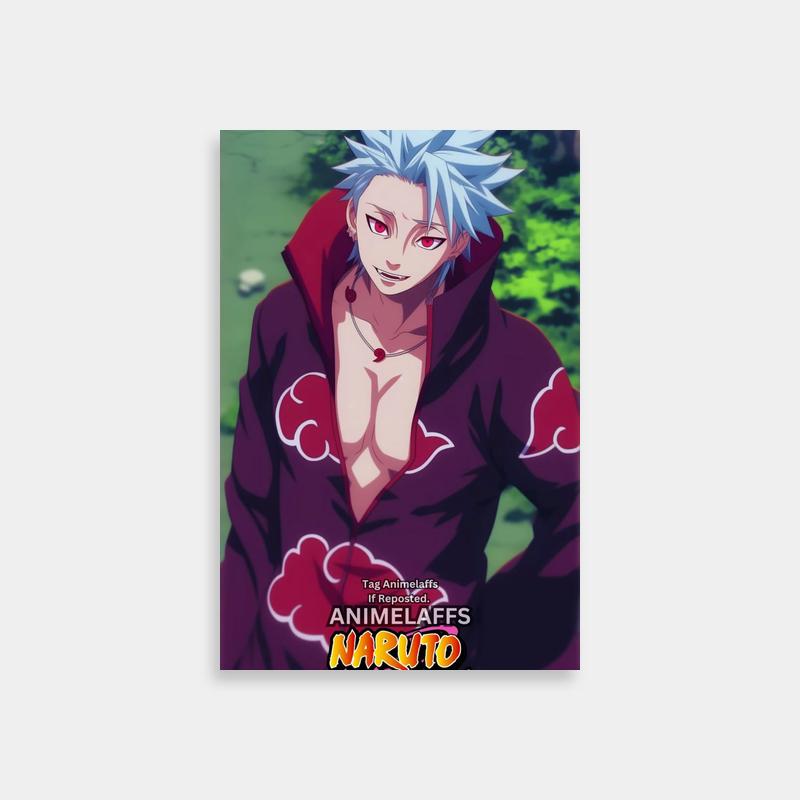 Ban Seven Deadly Sins Wall Art - White-Haired Anime Character in Red Hoodie