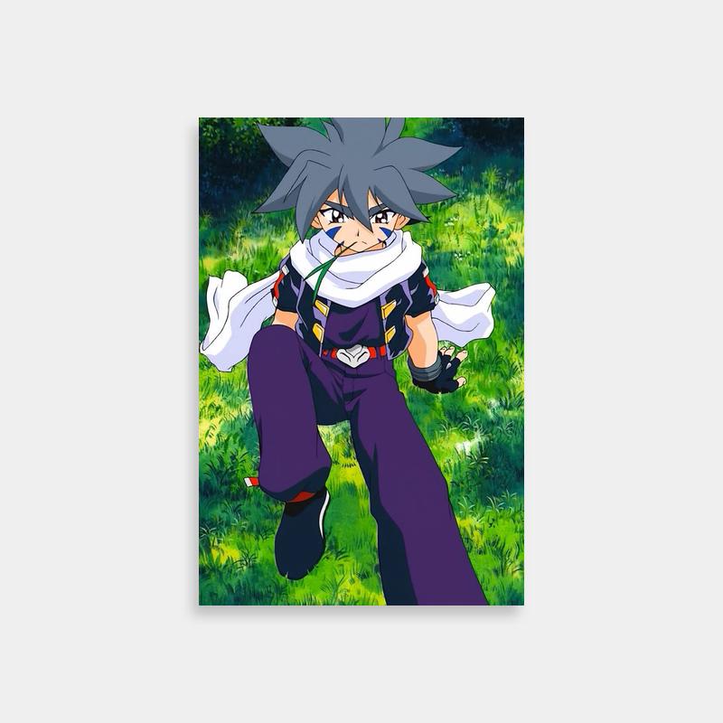 Kai Hiwatari Running Beyblade Poster