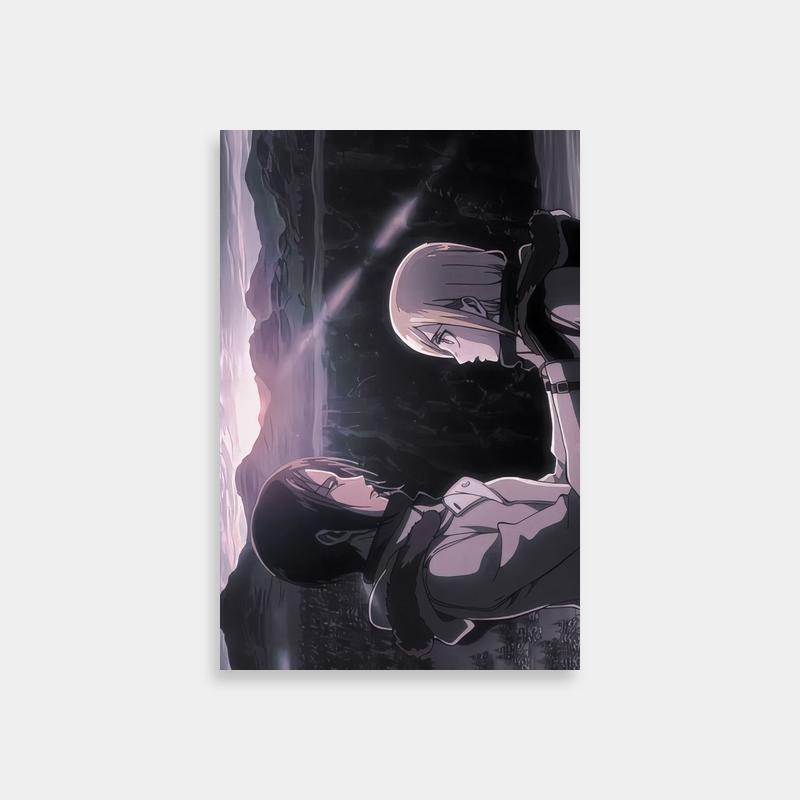 Ymir Attack on Titan Poster - Dramatic Anime Falling Scene