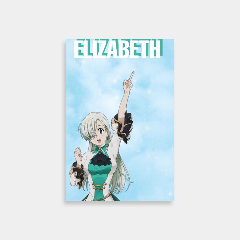 Elizabeth Liones Green Dress Poster - Seven Deadly Sins Wall Art