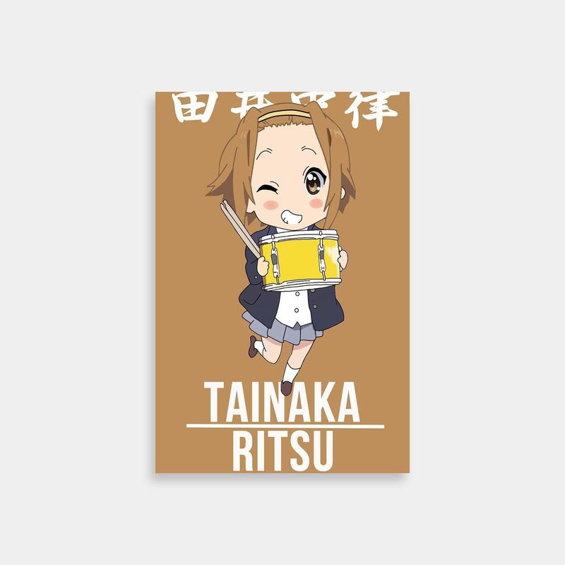 Ritsu Tainaka K-ON! Anime Poster - Yellow Box Art