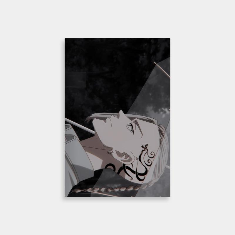 Draken Tokyo Revengers Anime Art - Woman with Closed Eyes