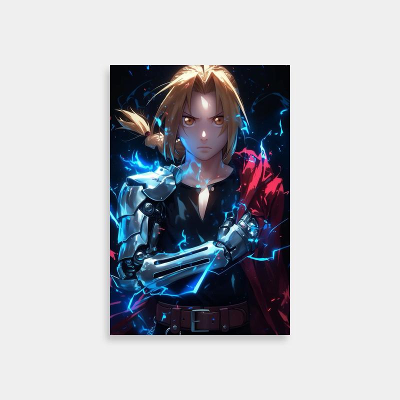 Edward Elric Fullmetal Alchemist Anime Poster - High-Quality Wall Art
