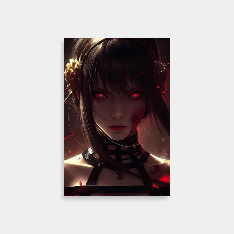 Yor Forger Spy x Family Poster - Dark-Themed Character Portrait