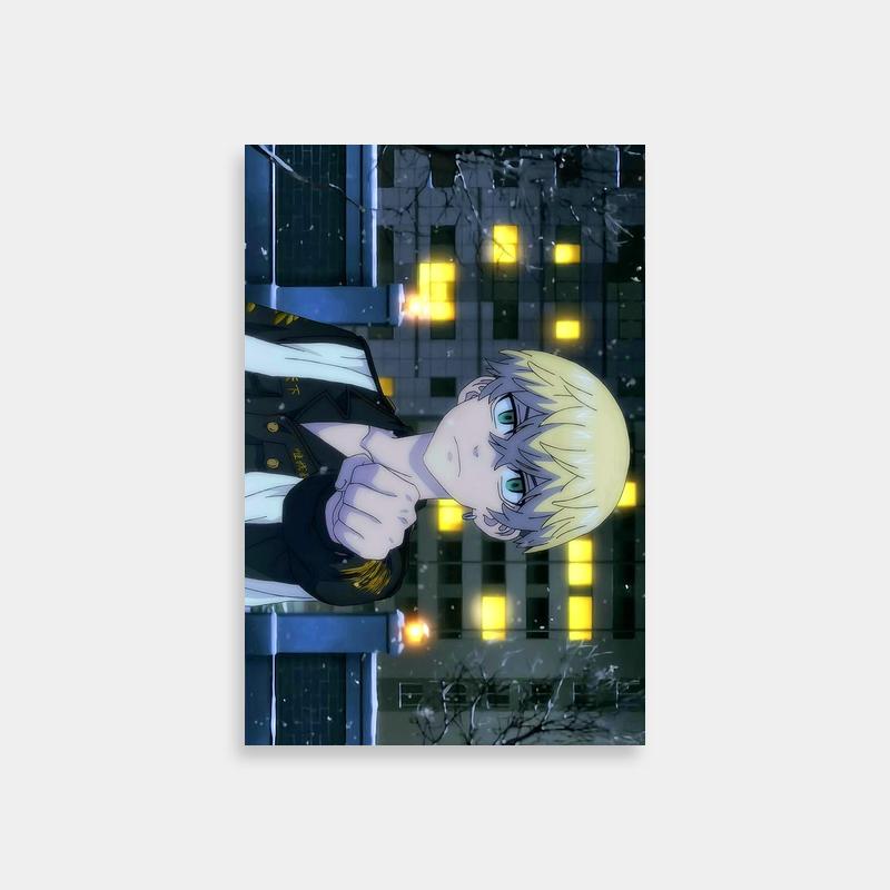 Chifuyu Matsuno Tokyo Revengers Wall Art - Blonde Anime Character Pointing