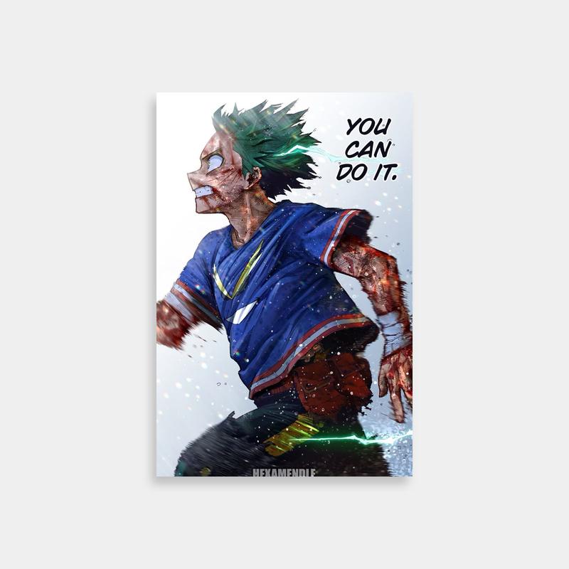 Izuku Midoriya My Hero Academia Wall Art - Running Through Water