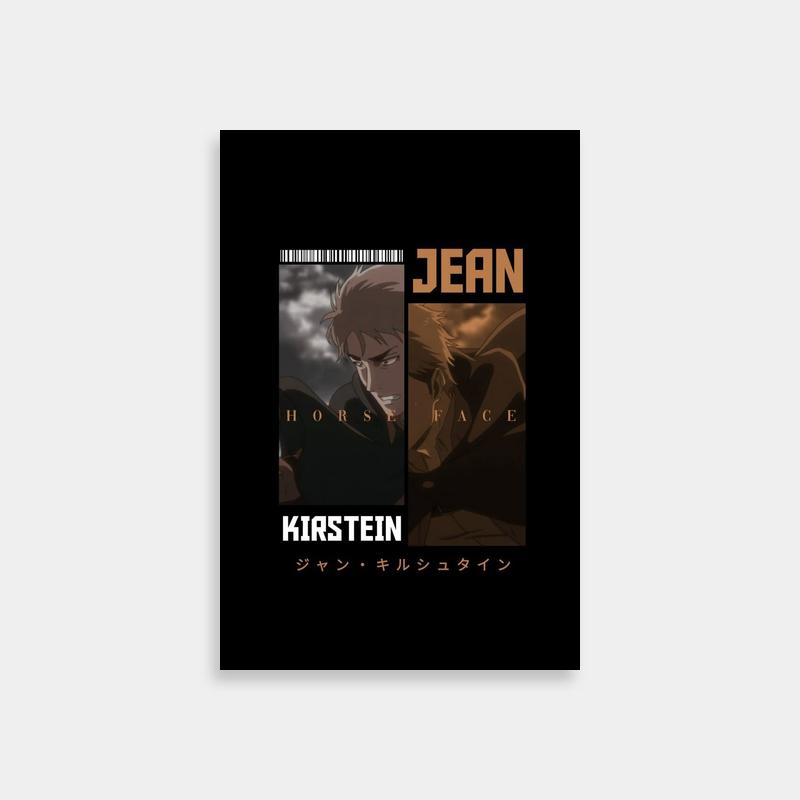 Jean Kirstein Attack on Titan Poster - Horse Rage Anime Art