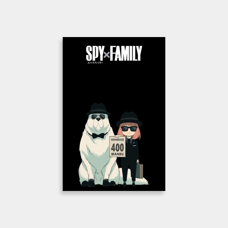 Bond Forger Spy x Family Print - Characters with Spy & Family Sign