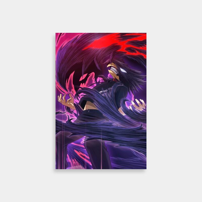 Fumikage Tokoyami My Hero Academia Art - Purple & Red Anime Character