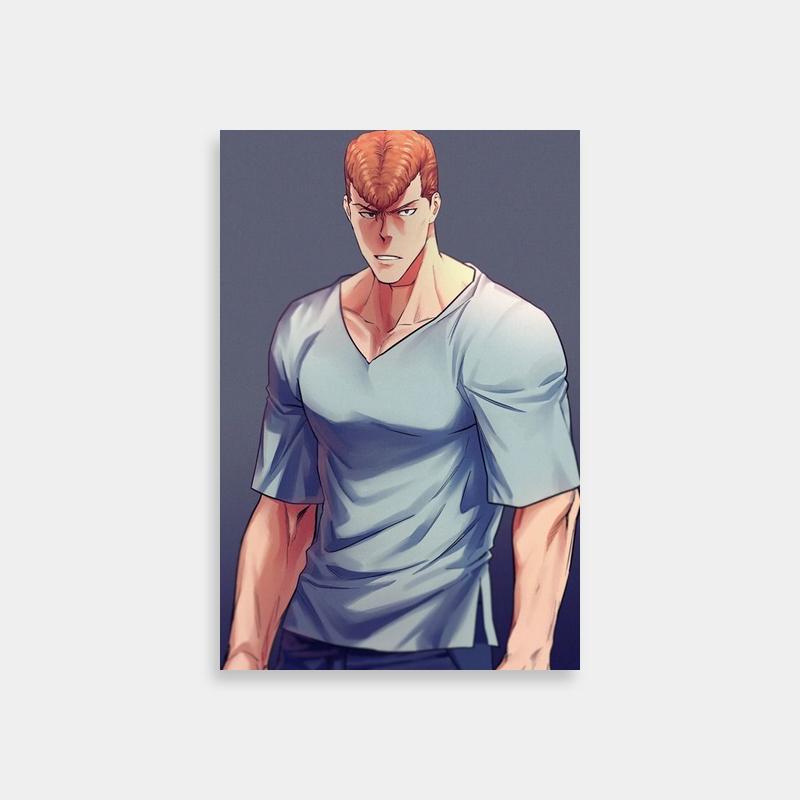 Kazuma Kuwabara Yu Yu Hakusho Anime Poster - Red-Haired Hero