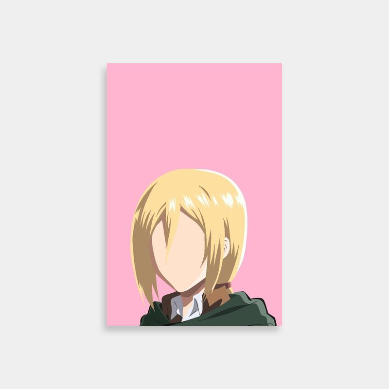 Historia Reiss Attack on Titan Poster - Blonde Heroine on Pink Background