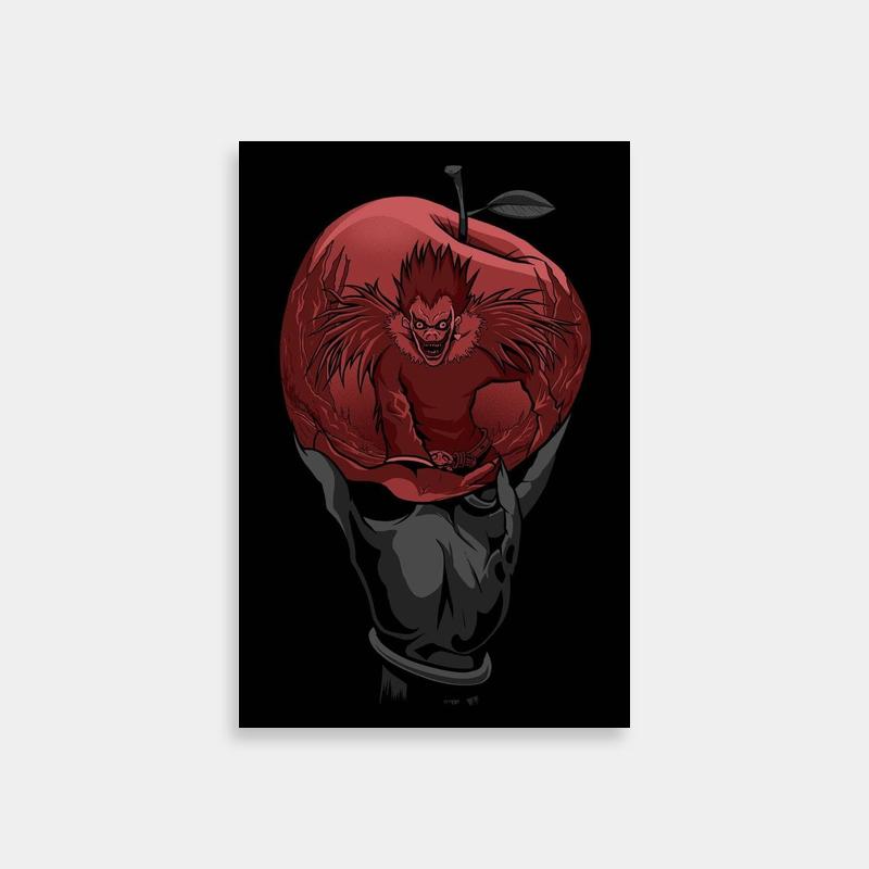 Ryuk Death Note Poster - Demon Holding an Apple