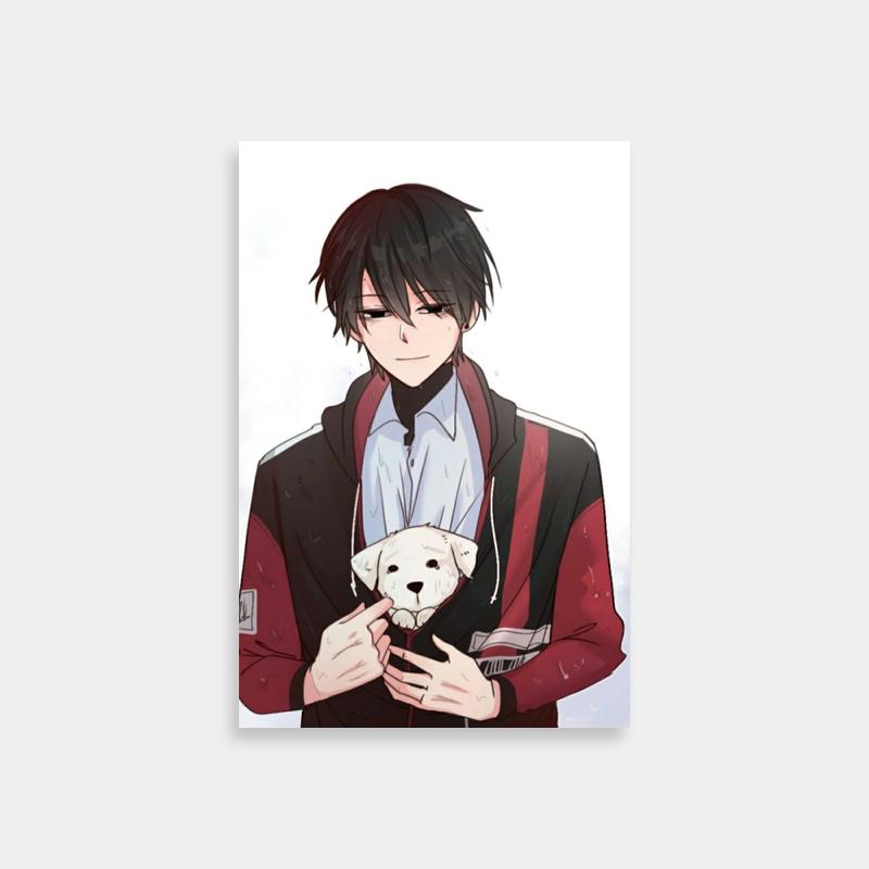 Sho Fuwa Skip Beat Anime Poster - Character Holding White Dog