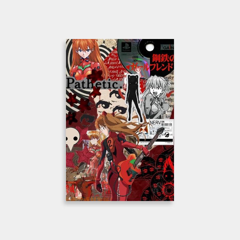 Asuka Langley Soryu Evangelion Poster - Classic Anime Wall Art