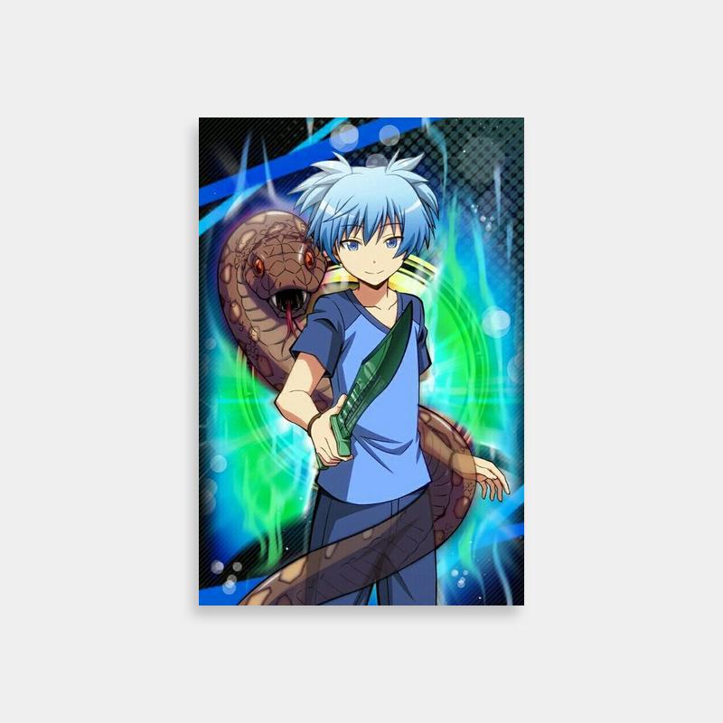 Nagisa Shiota with Snake Anime Poster - Assassination Classroom Art