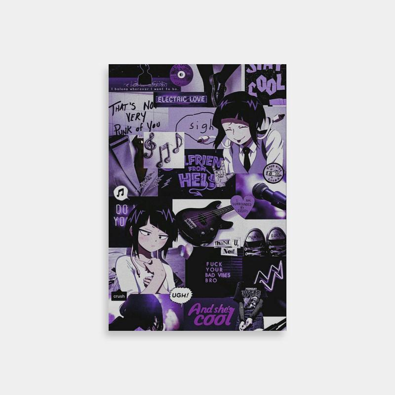 Kyoka Jiro Collage Poster - My Hero Academia Guitar Art
