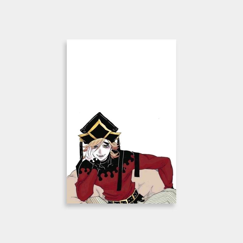 Doma Demon Slayer Poster - Anime Character Laying Down