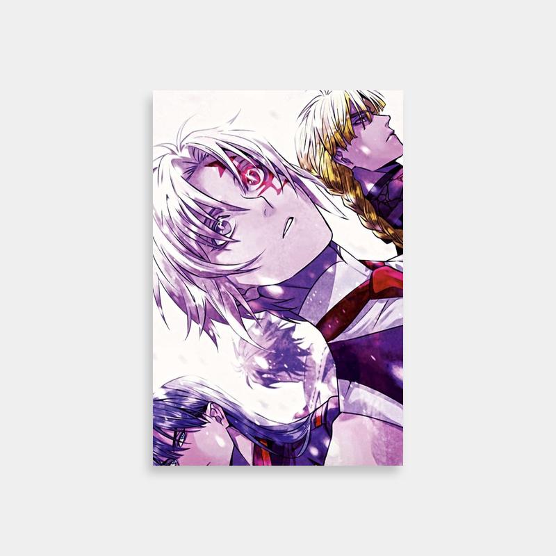 Allen Walker D Gray Man Anime Print - Blonde & Red-Eyeliner Duo
