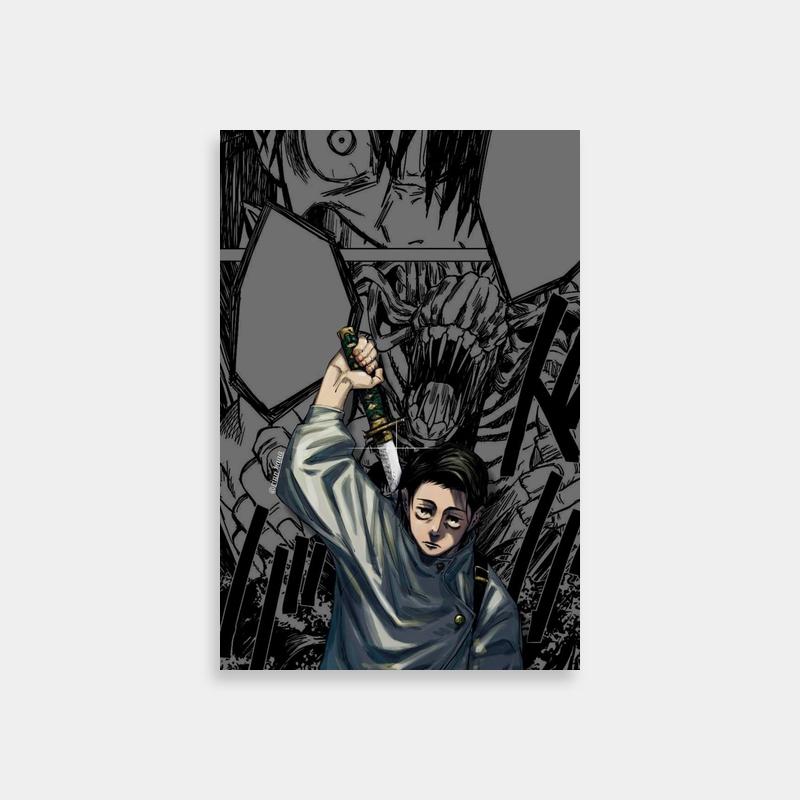 Yuta Okkotsu vs Evil Creature Poster - Jujutsu Kaisen Showdown