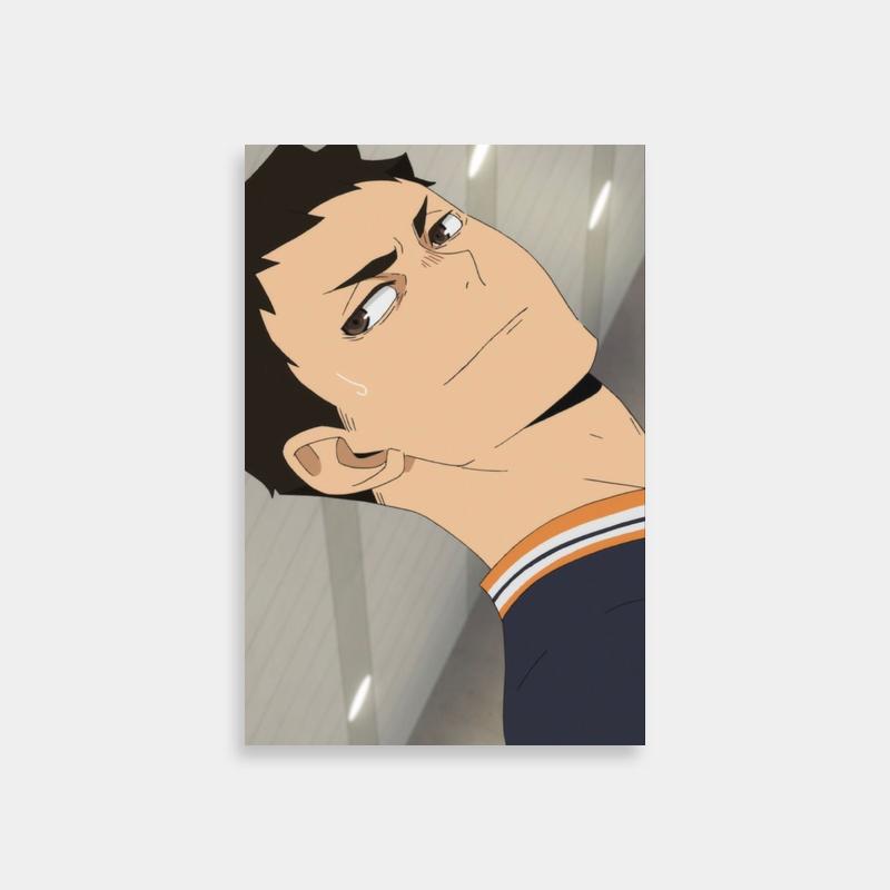 Daichi Sawamura Haikyuu Poster - Tilted Head Anime Art