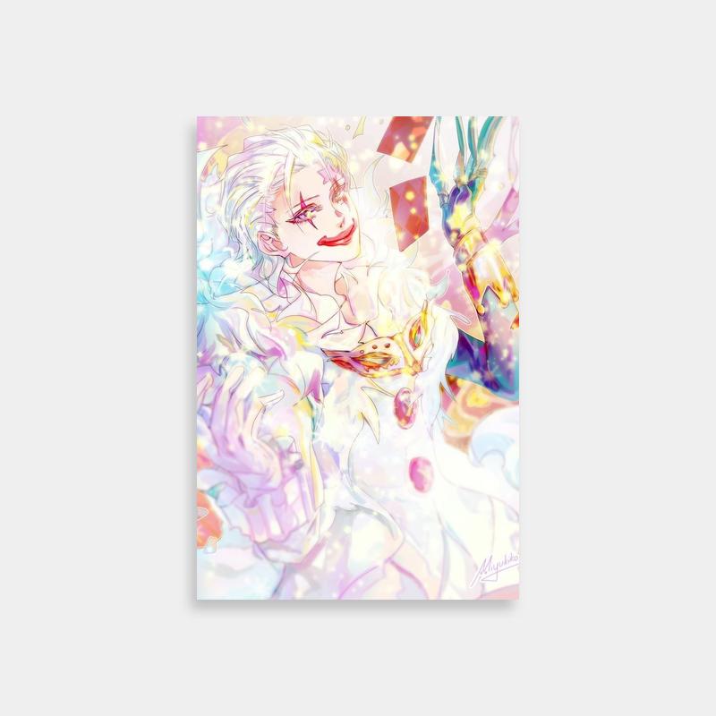 Allen Walker D Gray Man Art - White-Haired Character Holding a Cat