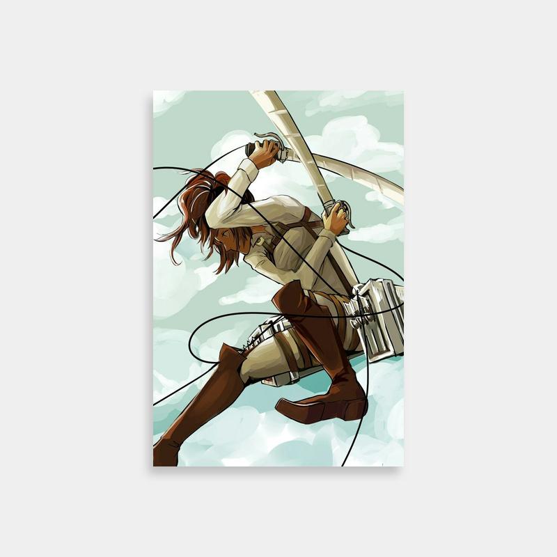 Sasha Braus Attack on Titan Wall Art - Flying on Sailboat Scene