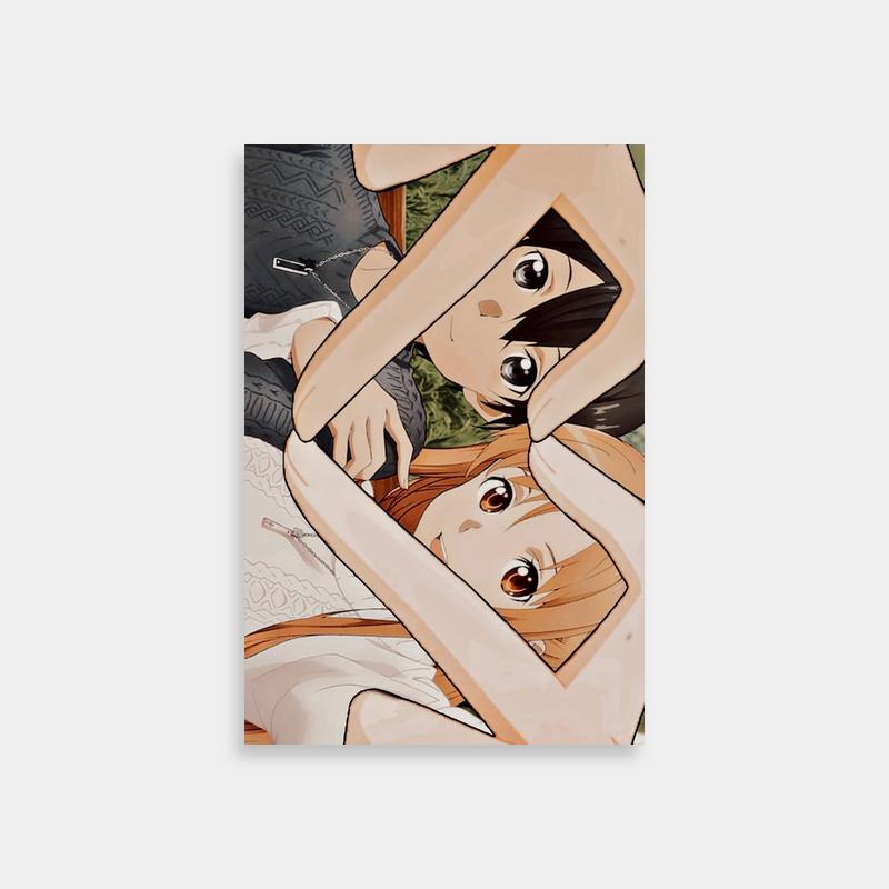 Asuna and Yuuki Mirror Scene Poster - Sword Art Online Art