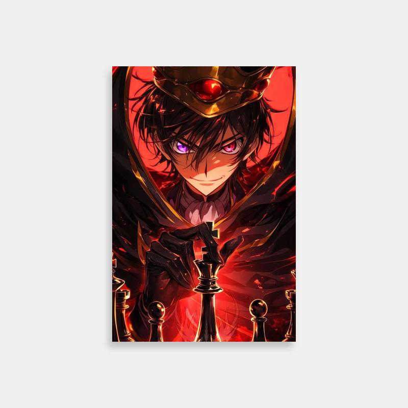 Lelouch vi Britannia Code Geass Poster - Chess Board Anime Art