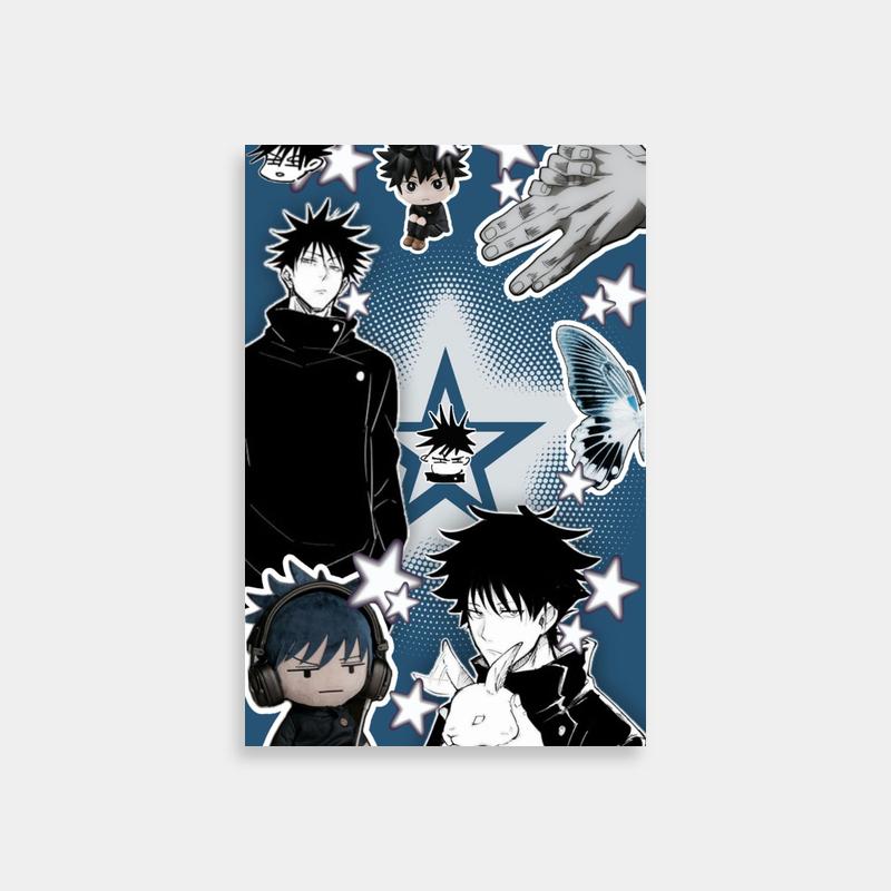Megumi Fushiguro Jujutsu Kaisen Starry Poster - Anime Wall Art
