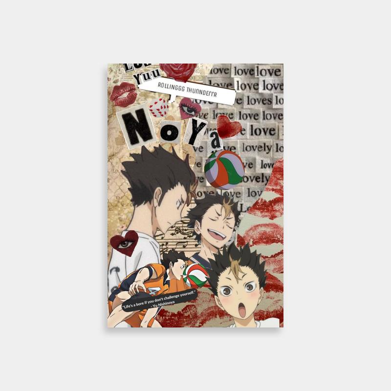 Nishinoya Yuu & Love Theme - Haikyuu Anime Poster
