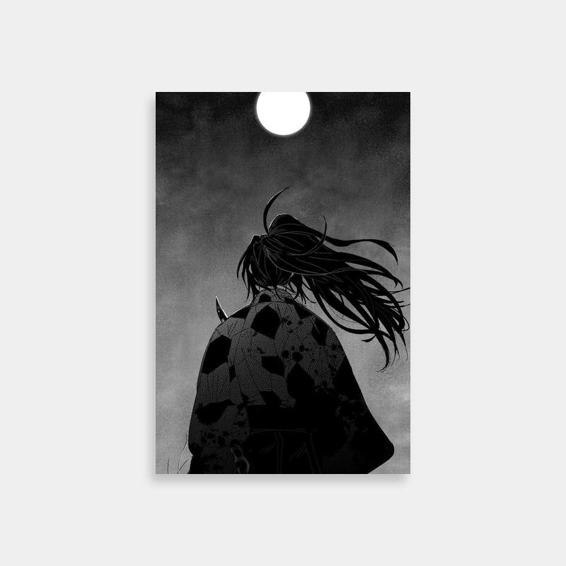 Kokushibo Under Full Moon - Demon Slayer Wall Art