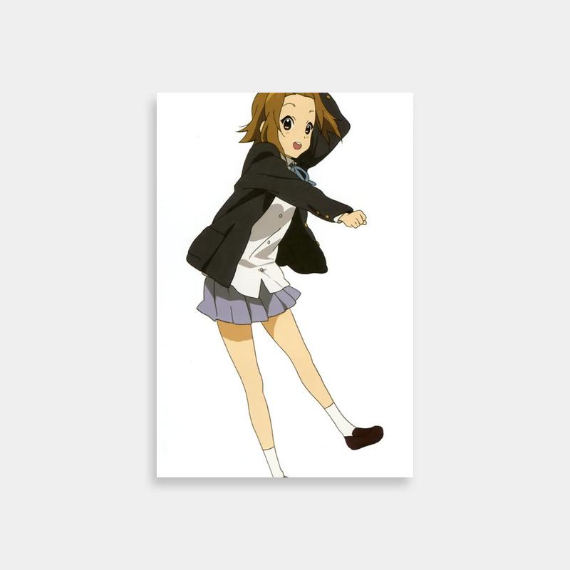 Ritsu Tainaka K-On Anime Poster - Flying Drummer Art