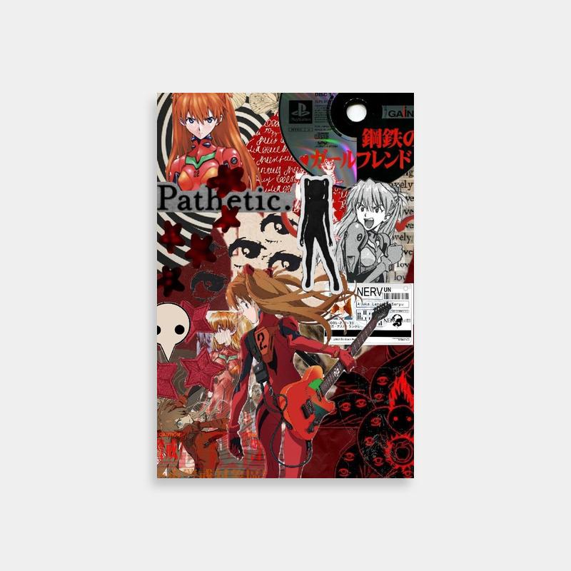Asuka Langley Soryu Neon Genesis Evangelion Poster - Anime Wall Art