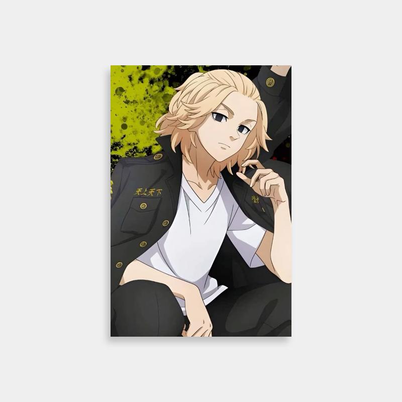 Tokyo Revengers Mikey Wall Art - Blonde Anime Character Sitting