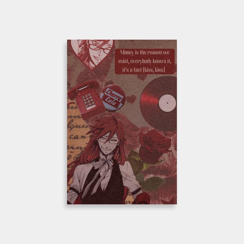 Grell Sutcliff Black Butler Poster - Anime Wall Art