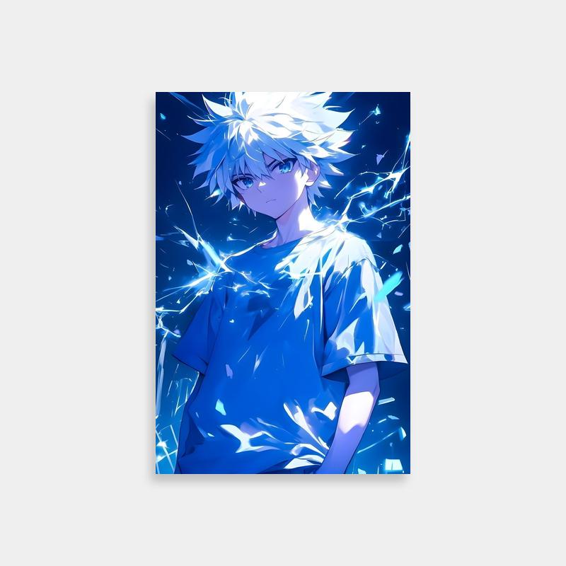 Killua Zoldyck Anime Poster - Hunter x Hunter Wall Art