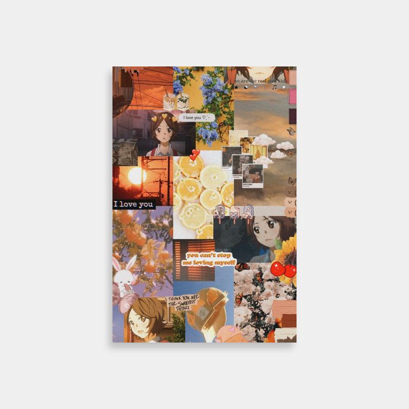 Tsubaki Sawabe Your Lie in April Collage Poster - I Love You Art