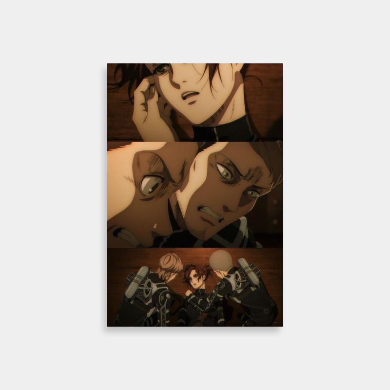 Connie Springer Attack on Titan Duo Poster - Anime Characters in Conversation