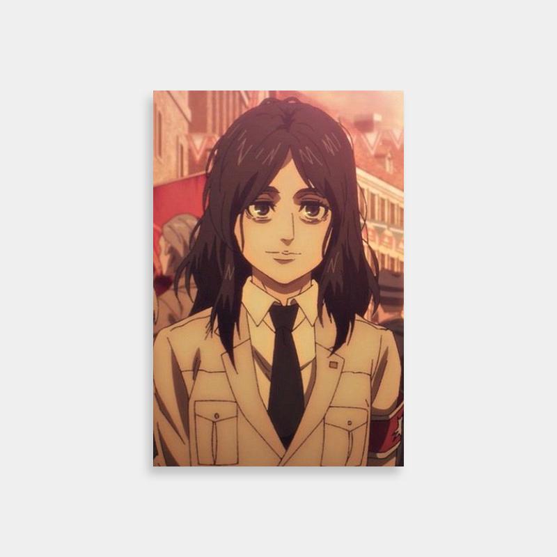 Pieck Finger Attack on Titan Crowd Scene Poster - Suit & Tie Stance